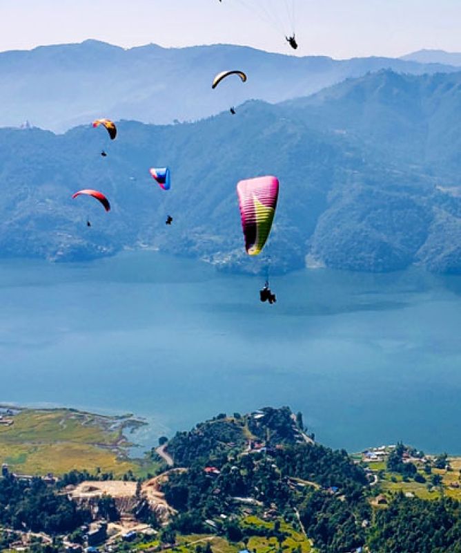 Paragliding thing to do in Sarangkot