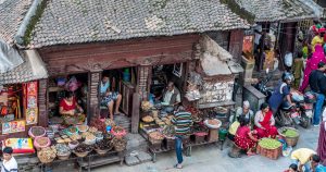 vegetable sellers in market in kathmandu