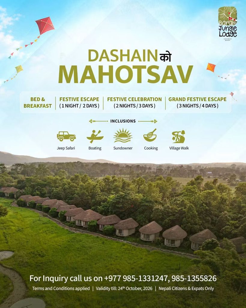 dashain celebration in barahi jungle lodge
