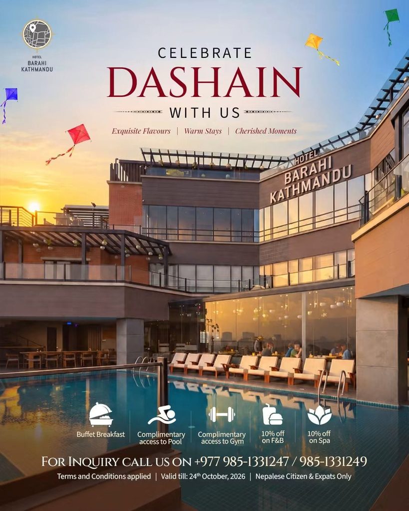 dashain celebration in hotel barahi kathmandu