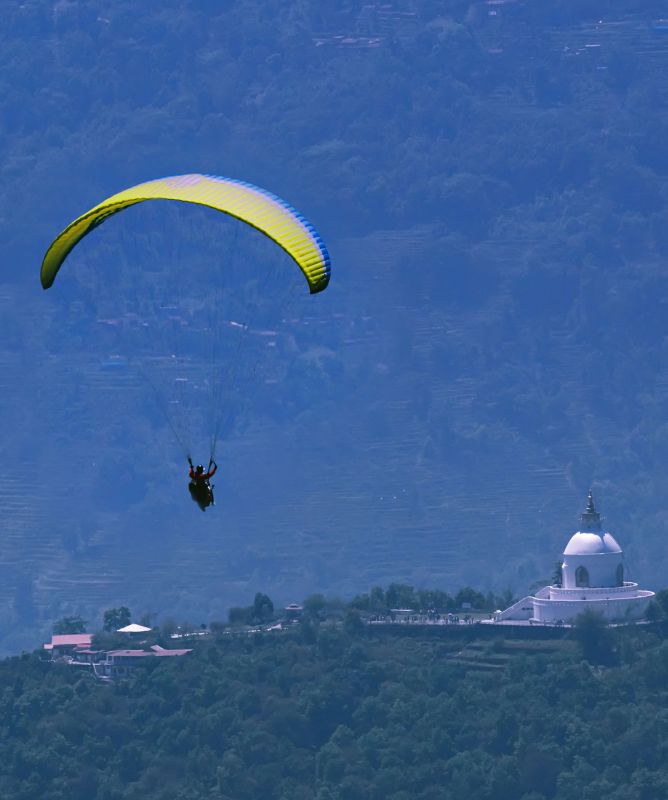 Zipline, adventurous thing to do in Pokhara