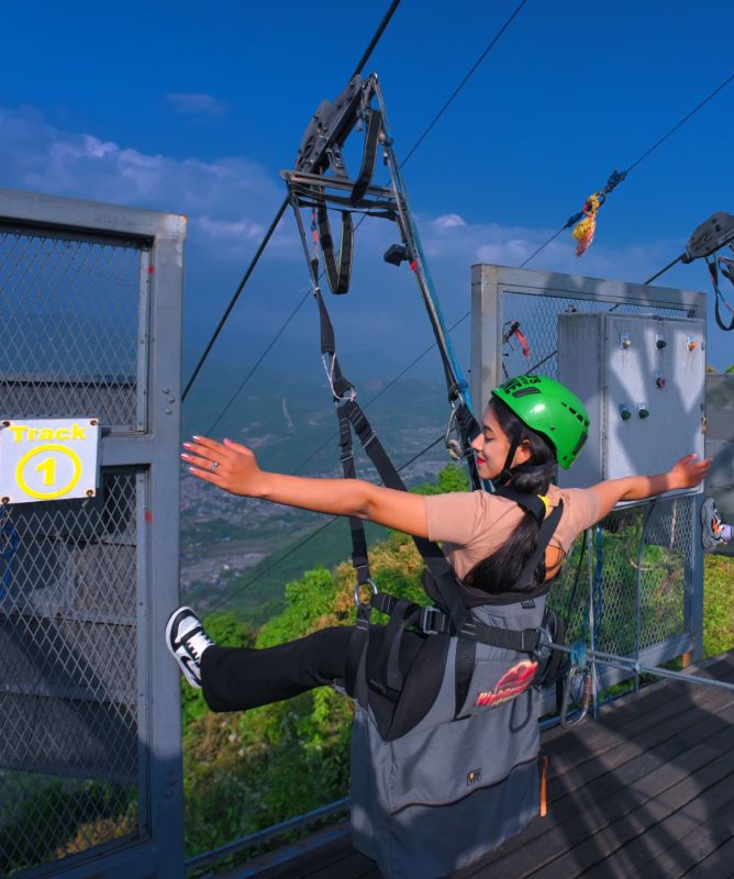 zipline adventure activities in Sarangkot